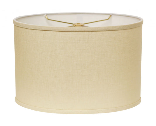 16" Dark Wheat Throwback Oval Linen Lampshade