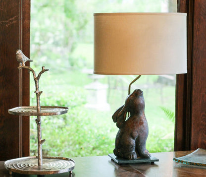 Beige Linen Oval Lamp Shade