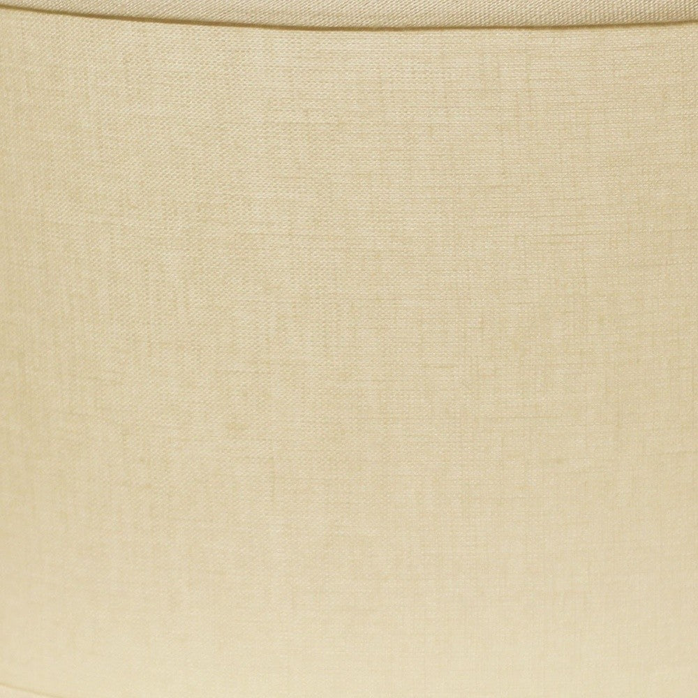 16" Dark Wheat Throwback Oval Linen Lampshade