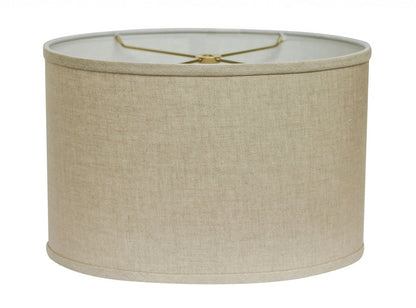 Beige Linen Oval Lamp Shade