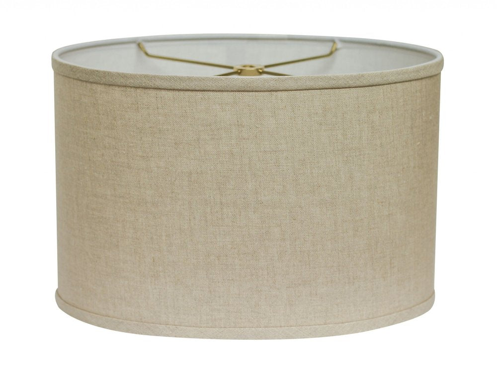 Beige Linen Oval Lamp Shade