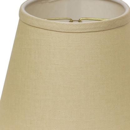 8" Parchment Biege Hardback Empire Linen Lampshade