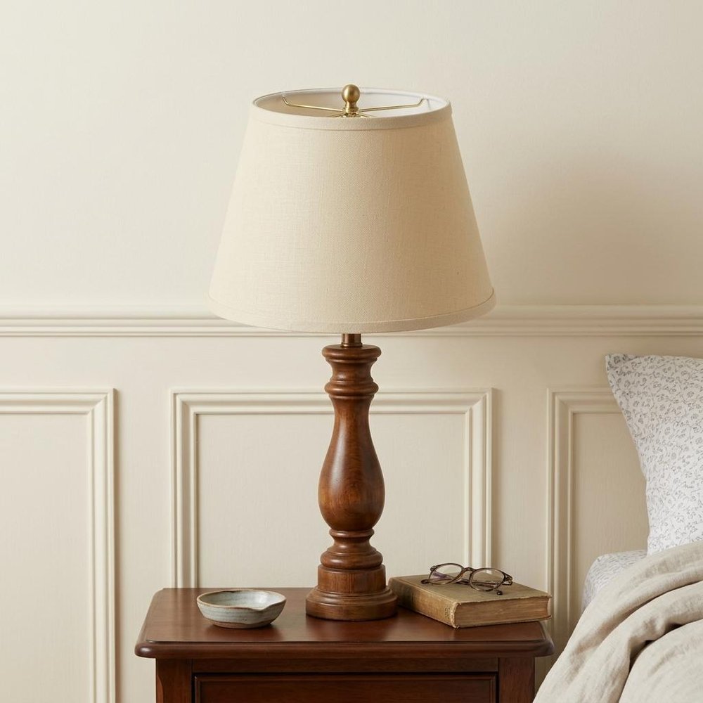 Beige Linen Empire Lamp Shade