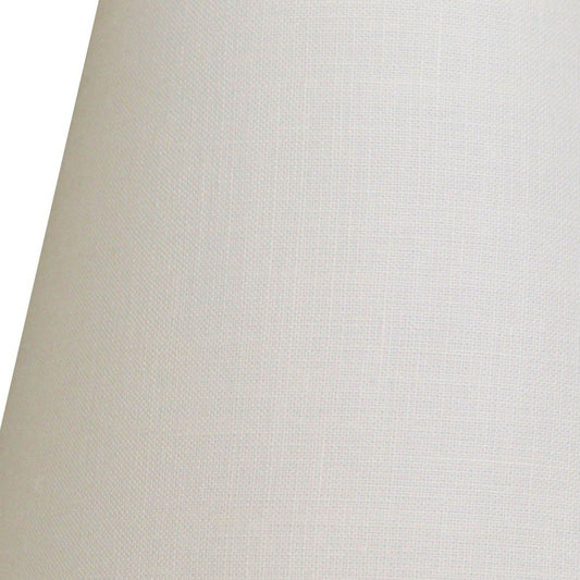 White Linen Empire Lamp Shade