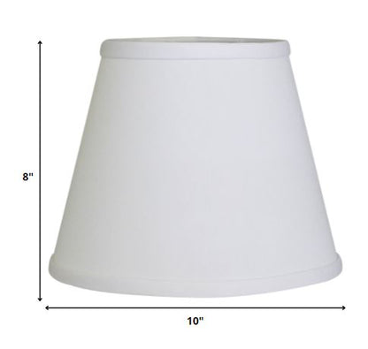 10" White Hardback Empire No Slub Lampshade