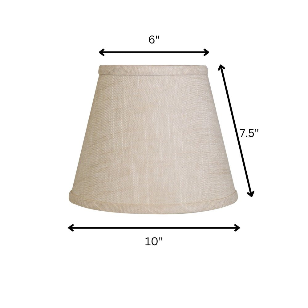 Light Yellow Linen Empire Lamp Shade