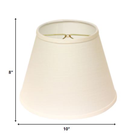 10" Parchment Biege Hardback Empire Linen Lampshade