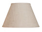 12" Light Wheat Premium Empire Slanted Linen Lampshade