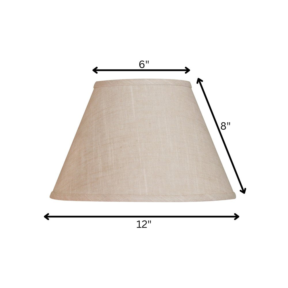 Light Yellow Linen Empire Lamp Shade