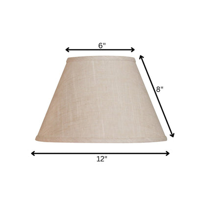 Light Yellow Linen Empire Lamp Shade