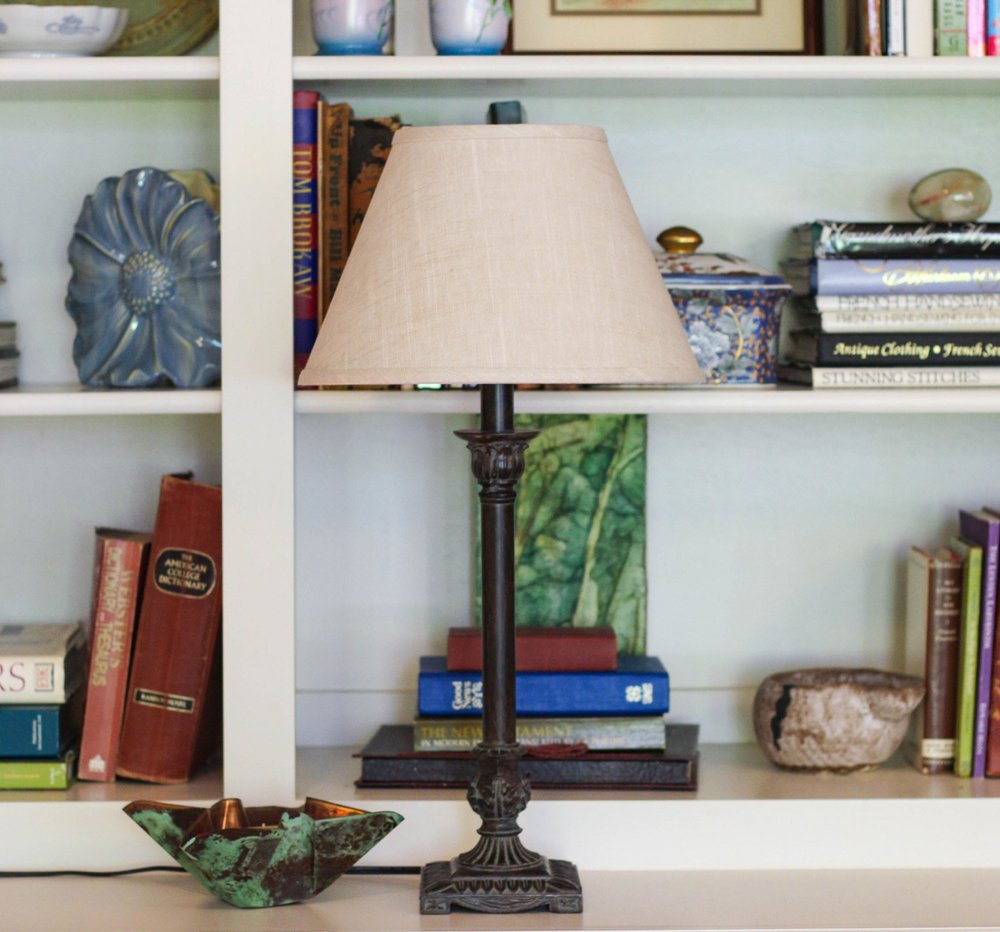 Light Yellow Linen Empire Lamp Shade