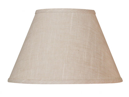 12" Light Wheat Premium Empire Slanted Linen Lampshade