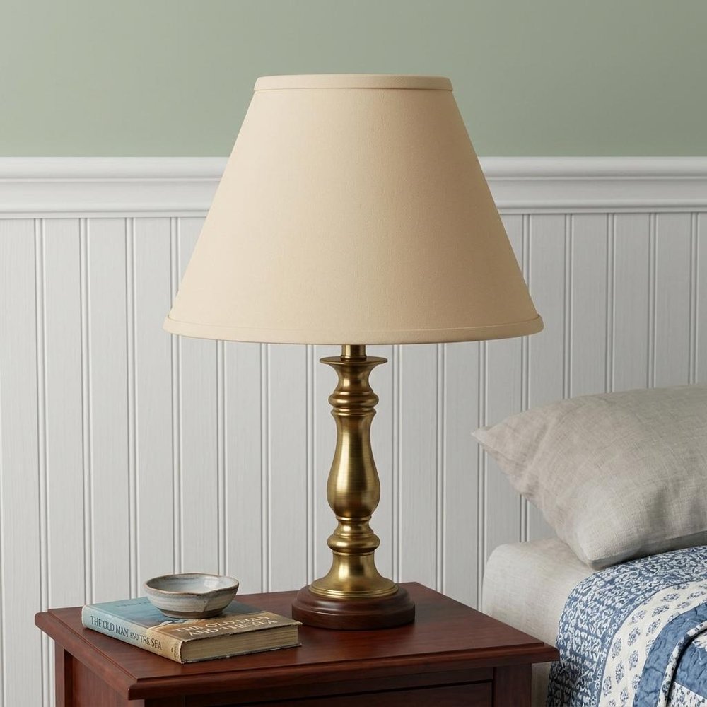 Beige Linen Empire Lamp Shade