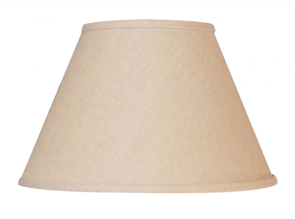 White Linen Empire Lamp Shade