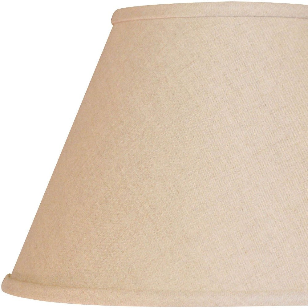 12" Dark Wheat Premium Empire Slanted Linen Lampshade