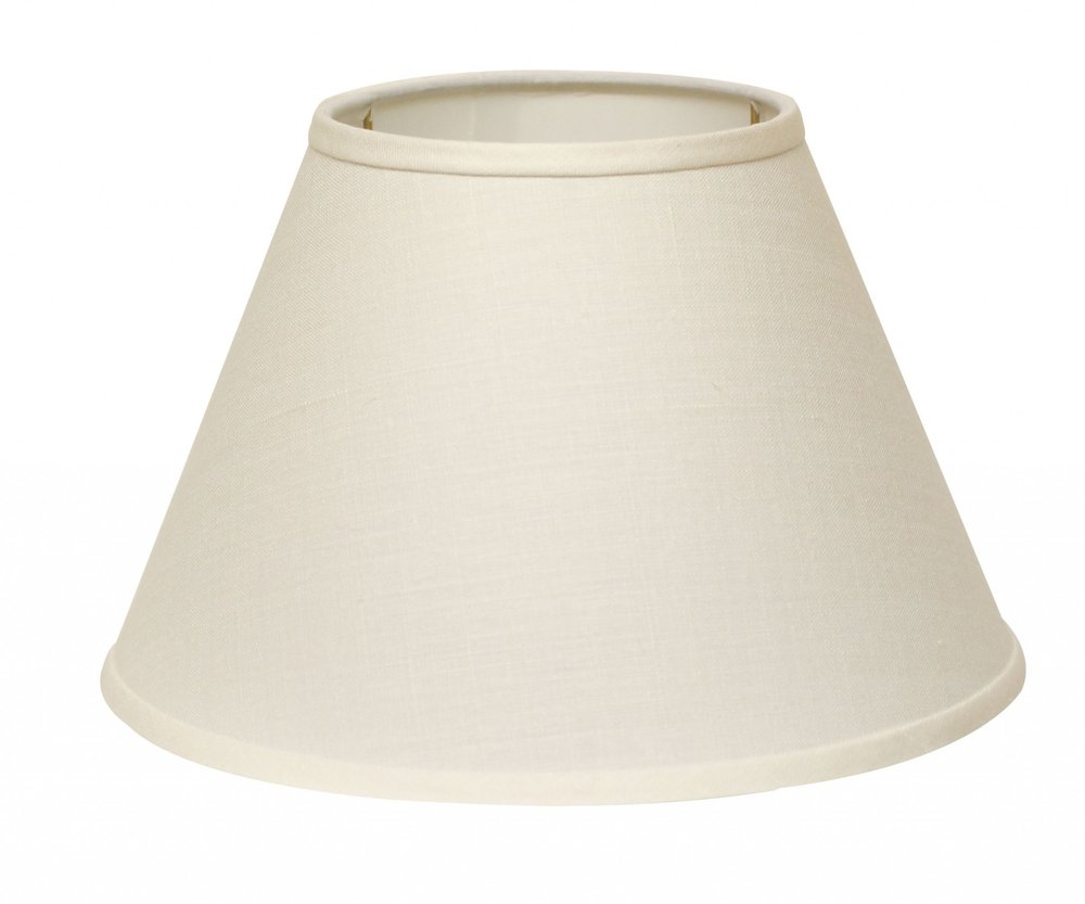 White Linen Empire Lamp Shade