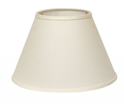White Linen Empire Lamp Shade