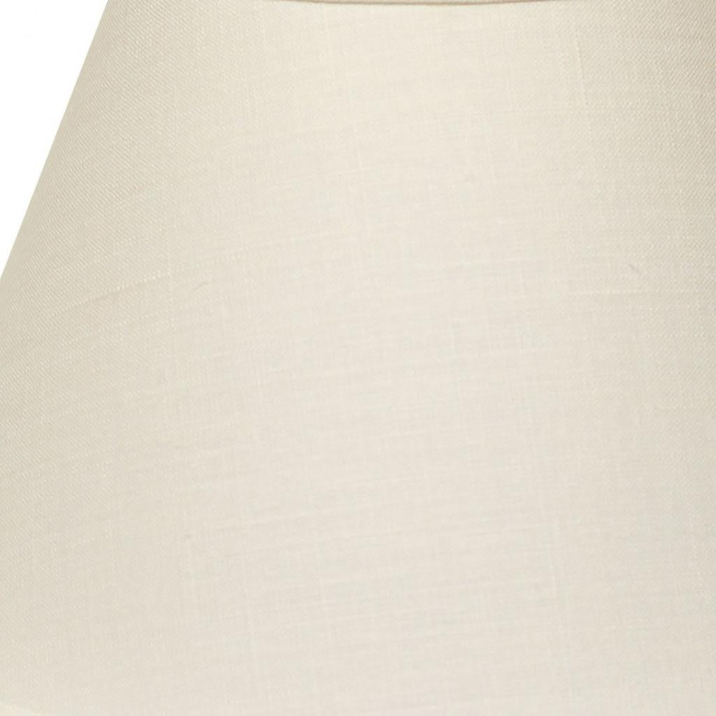 12" Dark Wheat Premium Empire Slanted Linen Lampshade