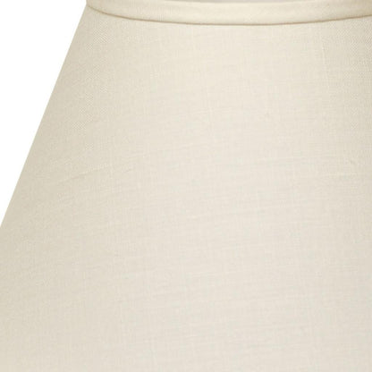 12" Dark Wheat Premium Empire Slanted Linen Lampshade
