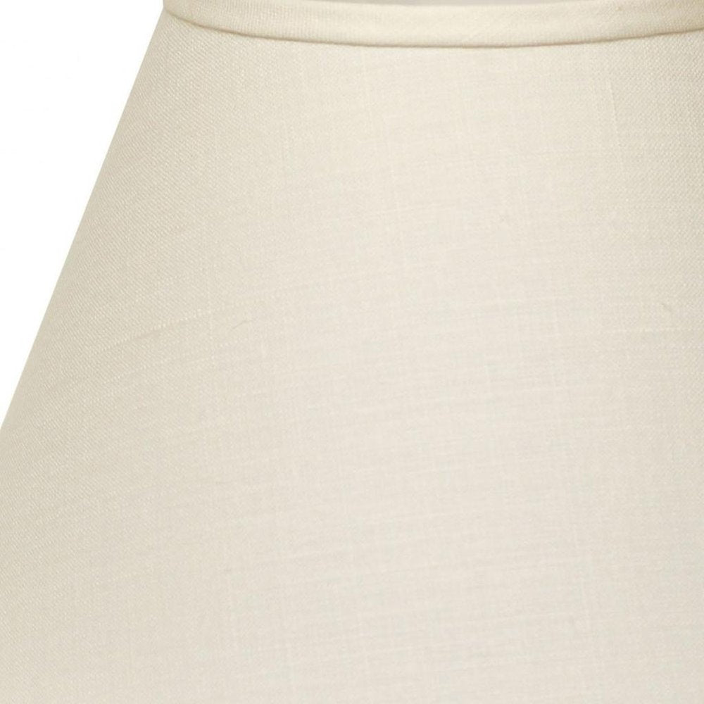 White Linen Empire Lamp Shade