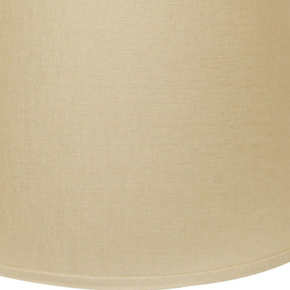 14" Parchment Biege Rounded Empire Slanted Linen Lampshade
