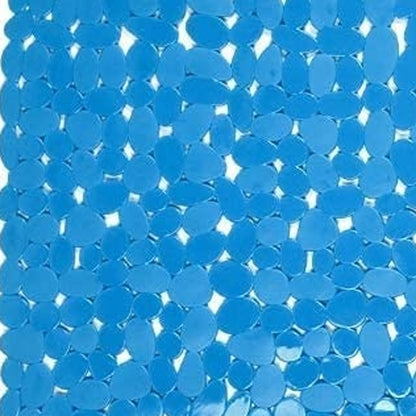 35" Blue Spa Pebbles Non Slip Bathtub Mat