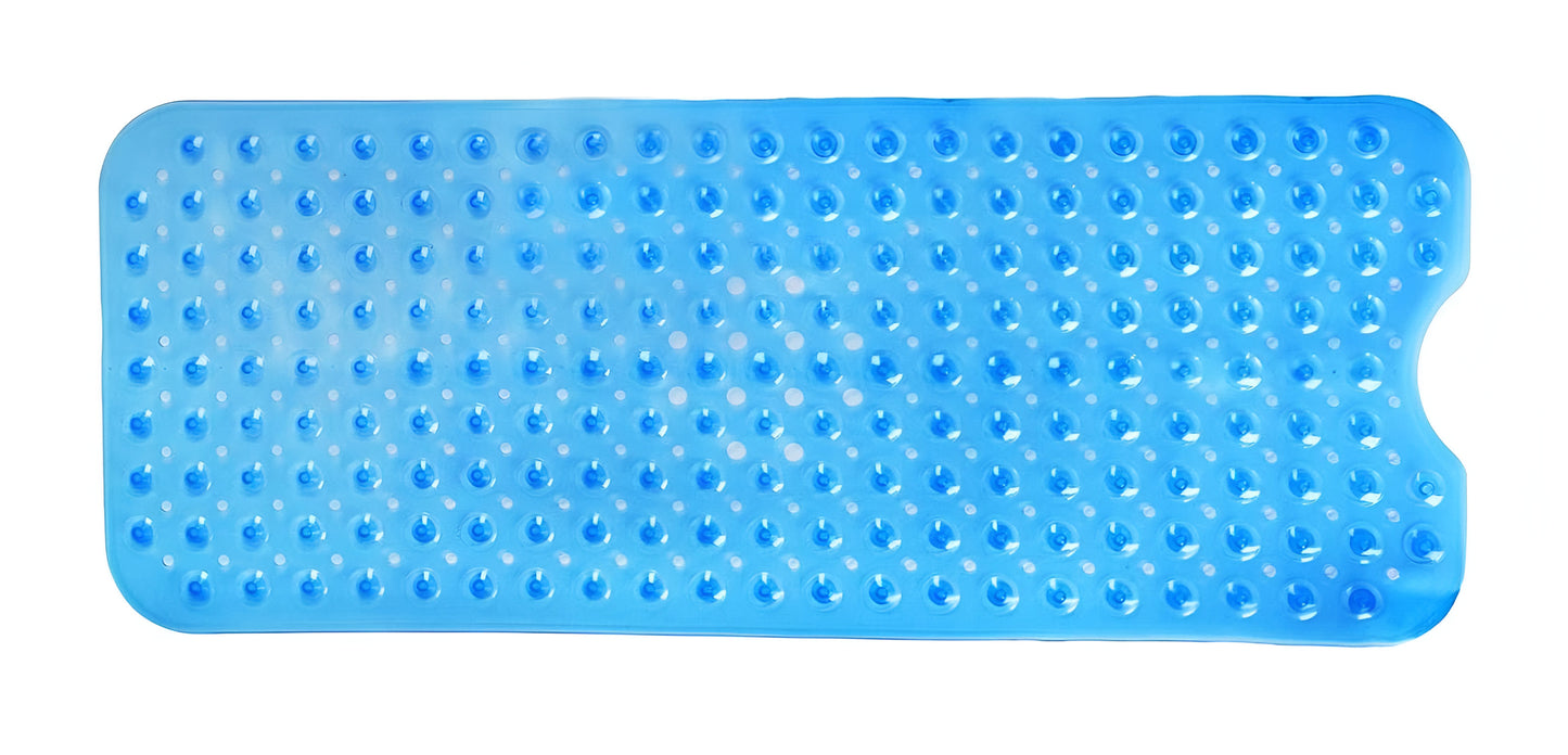 40" Translucent Blue Bubbles Non Slip Bathtub Mat