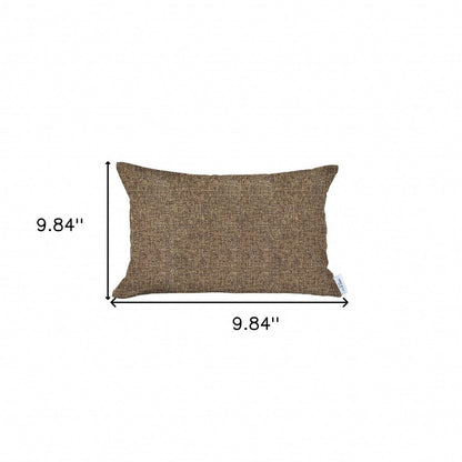 12" X 20" Brown Lumbar Throw Pillow Cover