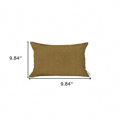 12" X 20" Yellow Lumbar Throw Pillow Cover