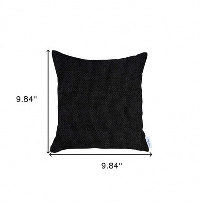 18" Black Throw Pillow Cover
