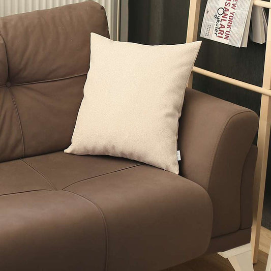 18" Beige Throw Pillow Cover