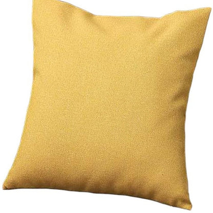 18" Yellow Throw Pillow Cover