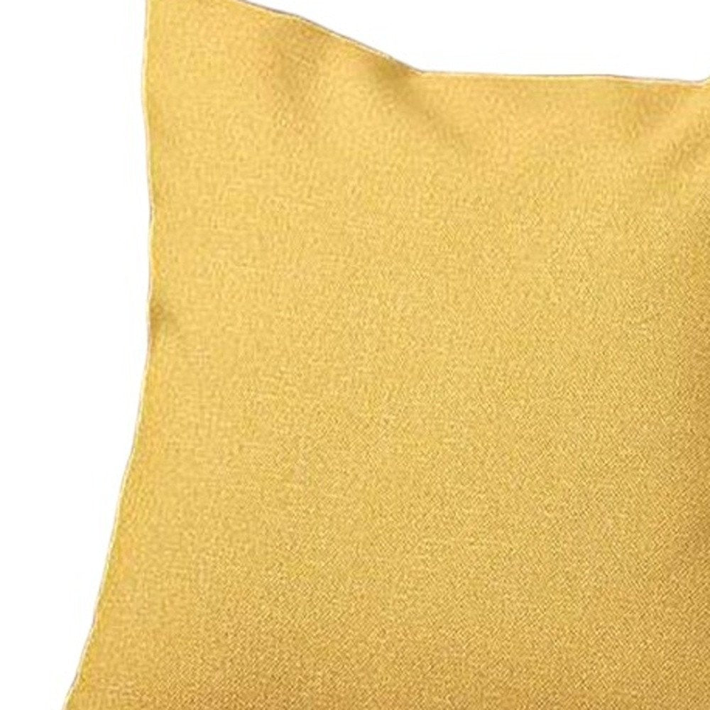 18" Yellow Throw Pillow Cover