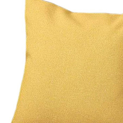 18" Yellow Throw Pillow Cover