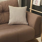 18" X 18" Brown Houndstooth Zippered Handmade Polyester Throw Pillow Cover