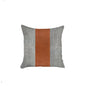 18" X 18" Grey And Brown Geometric Zippered Handmade Polyester Throw Pillow Cover