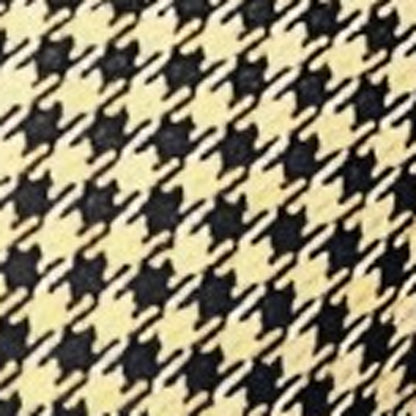 Set Of Two 18" X 18" Yellow Polyester Houndstooth Zippered Pillow