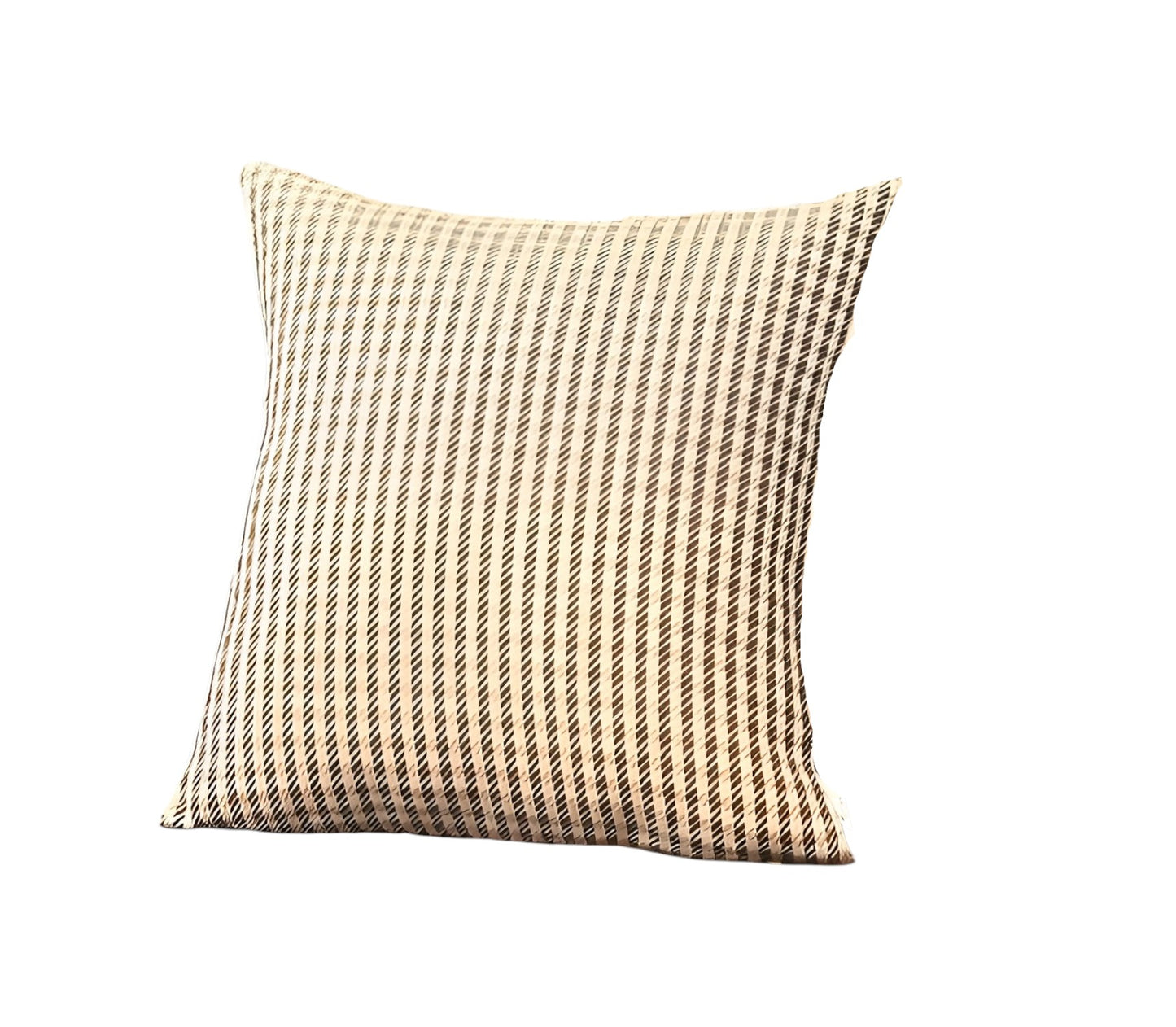 Set Of Two 18" X 18" Brown Polyester Houndstooth Zippered Pillow