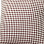Set of Two 18" Red and White Houndstooth Fabric Throw Pillows