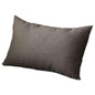 Set Of Four 20" X 12" Black Polyester Zippered Pillow