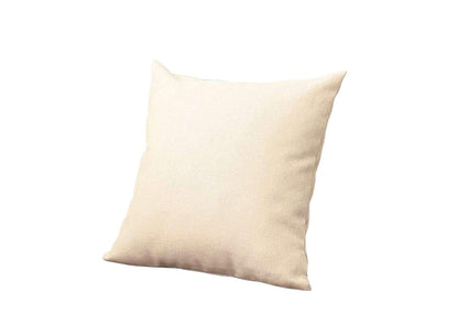 Set of Four 18" Ivory Fabric Throw Pillows