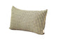 Set Of Four 20" X 12" Yellow Polyester Houndstooth Zippered Pillow