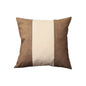 Set Of Four 18" X 18" Brown And Grey Polyester Geometric Zippered Pillow