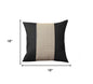 Set Of Four 18" X 18" Black And Brown Polyester Houndstooth Zippered Pillow