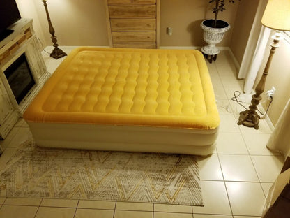 Dreamy Golden Inflatable Queen Size Air Mattress