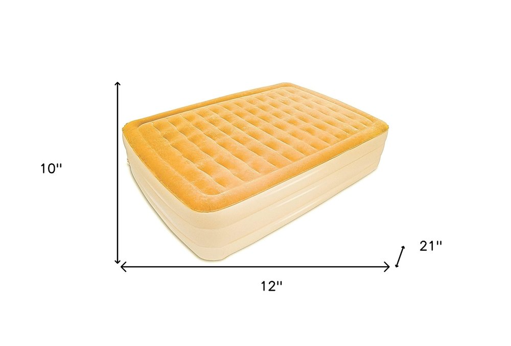 Dreamy Golden Inflatable Queen Size Air Mattress