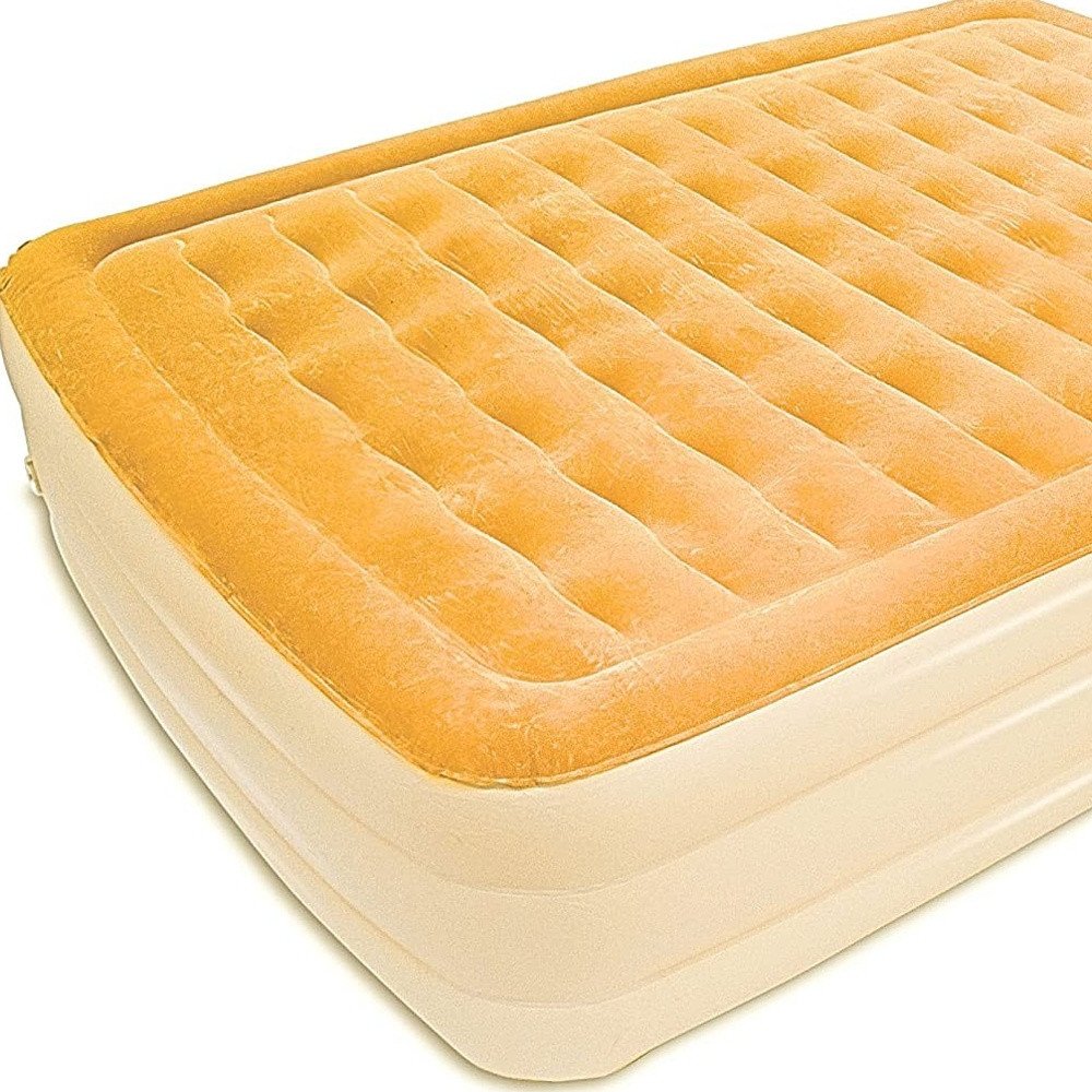 Dreamy Golden Inflatable Queen Size Air Mattress