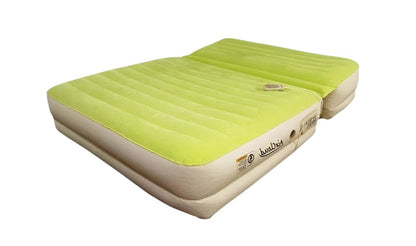 Incline Adjustable Moss Green Inflatable Queen Size Air Mattress