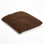 Brown 3" x 4" Lux Faux Fur Rectangle Pet Bed