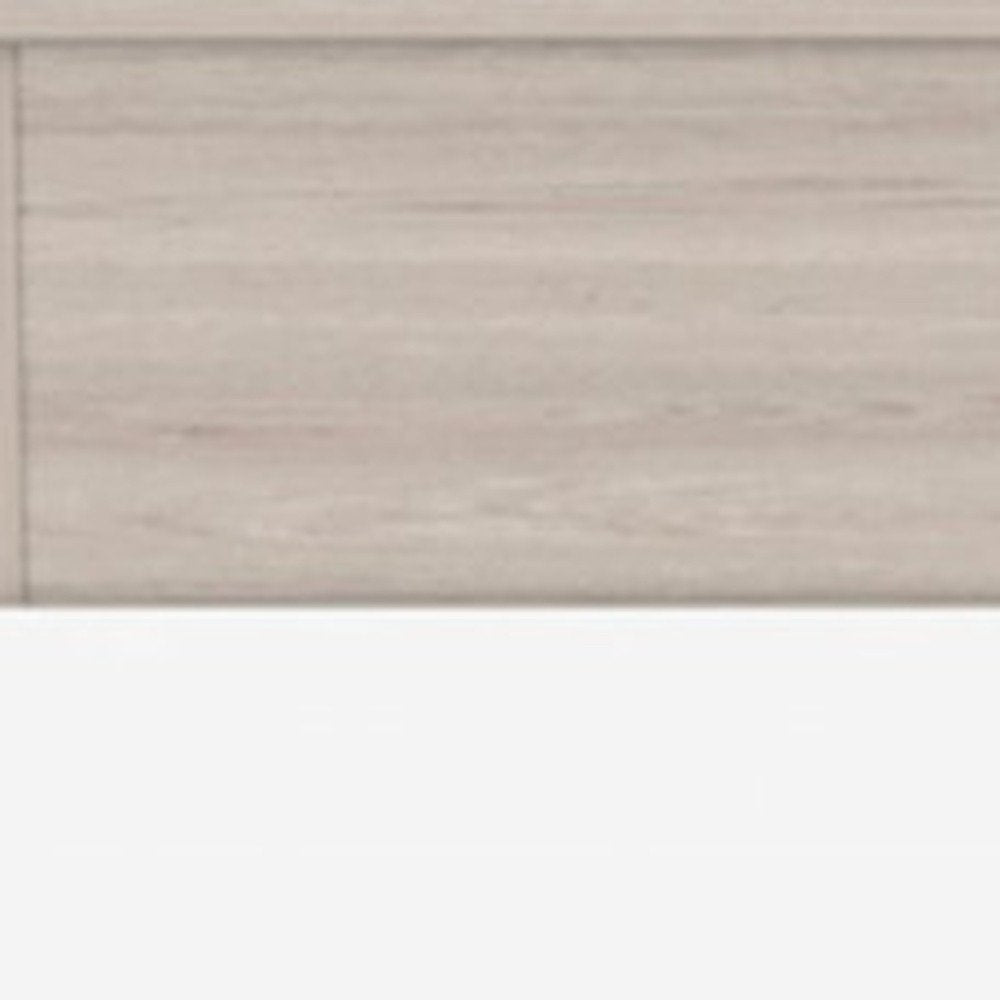 31" Light Gray And White Wood Three Drawer Dresser